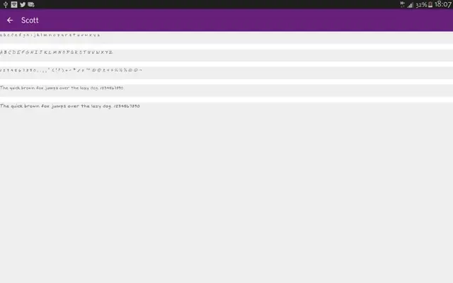 Hand Fonts android App screenshot 0