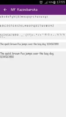 Hand Fonts android App screenshot 4