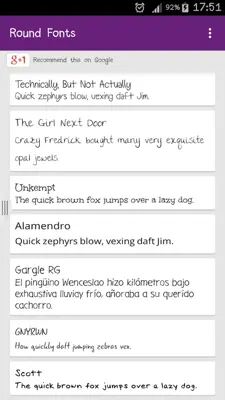 Hand Fonts android App screenshot 8